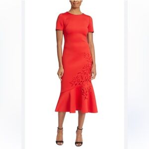 Floral Laser Cut Dress by the designer brand Badgley Mischka